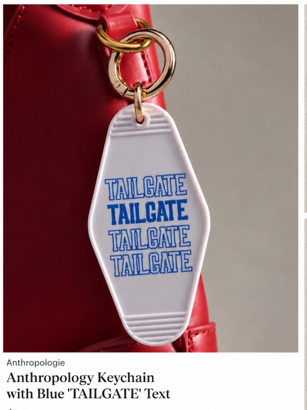 Anthropology Keychain